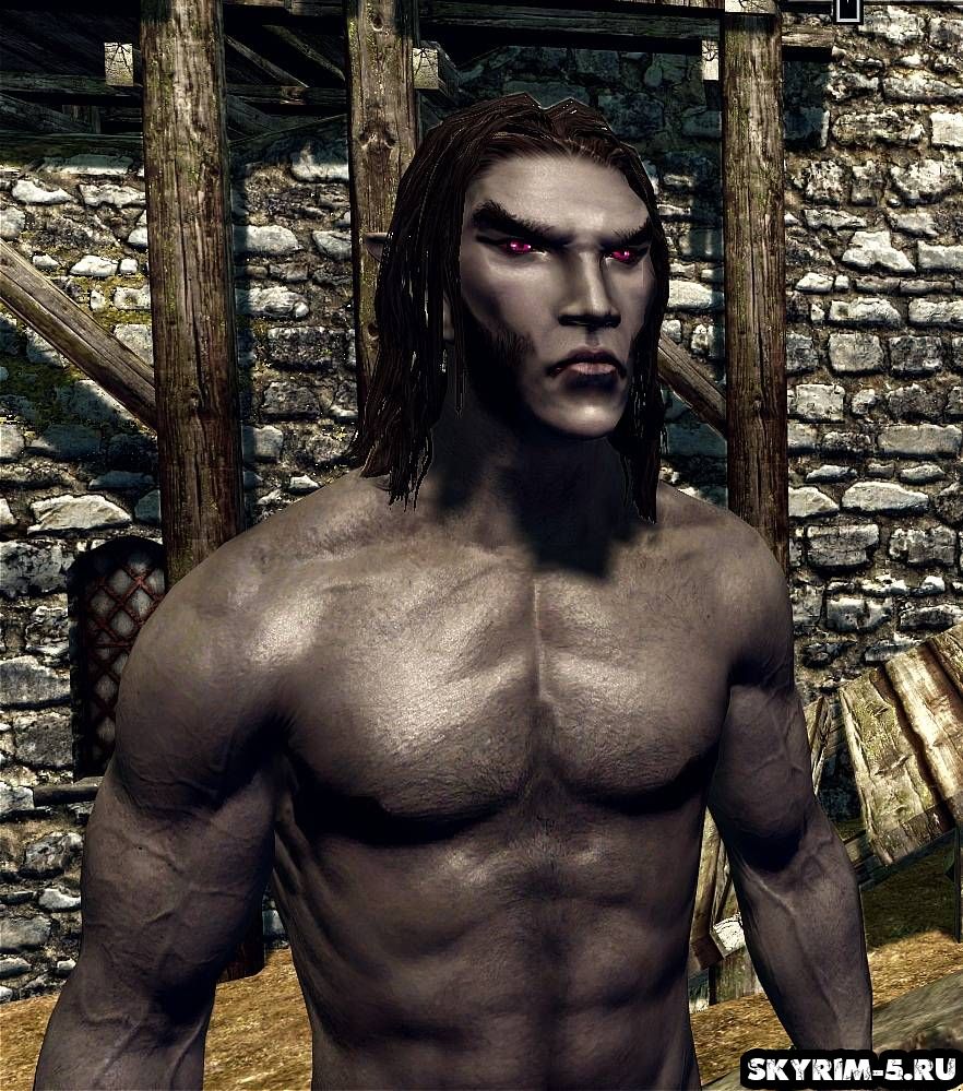 Нуд мод для Skyrim "Better males - Beautiful nudes and faces" -