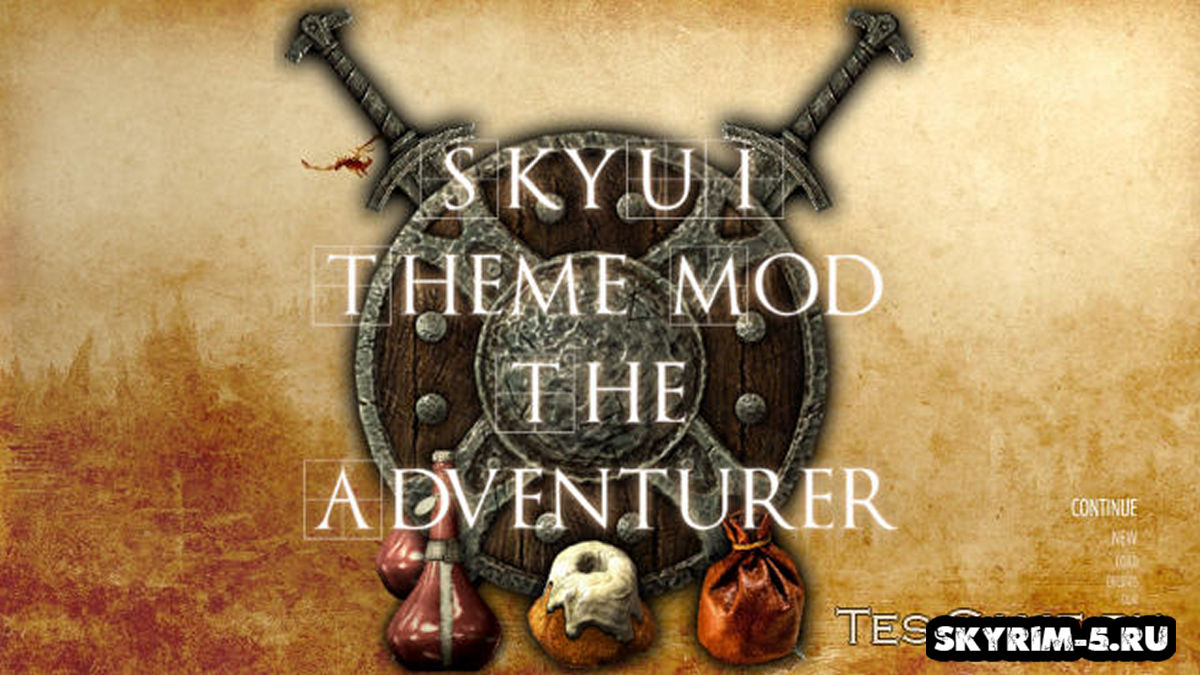 SkyUI The Adventurer Theme - Новый вид для SkyUI