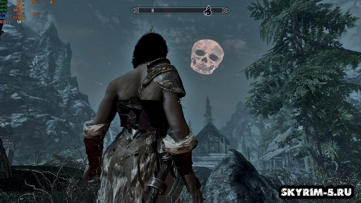 Halloween Skull Moon
