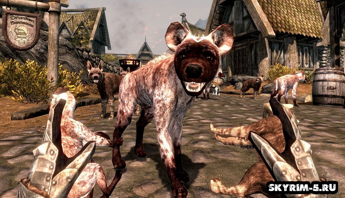 Гиены в Skyrim