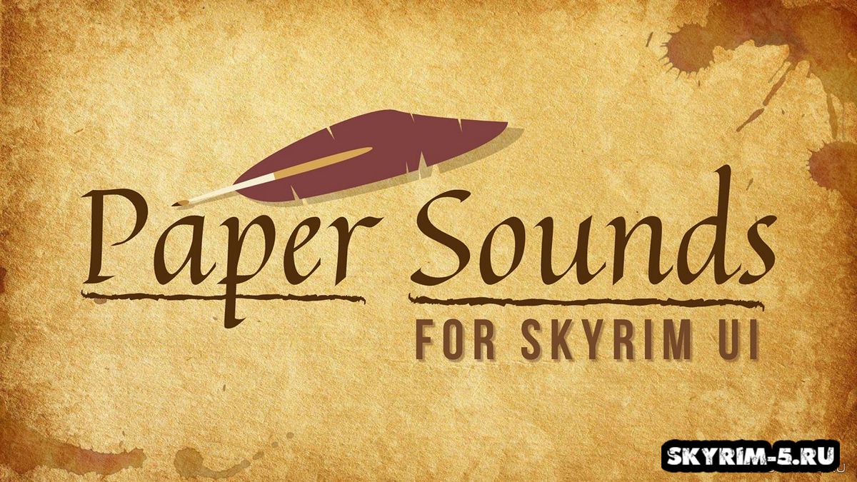 Paper UI Sounds for Skyrim