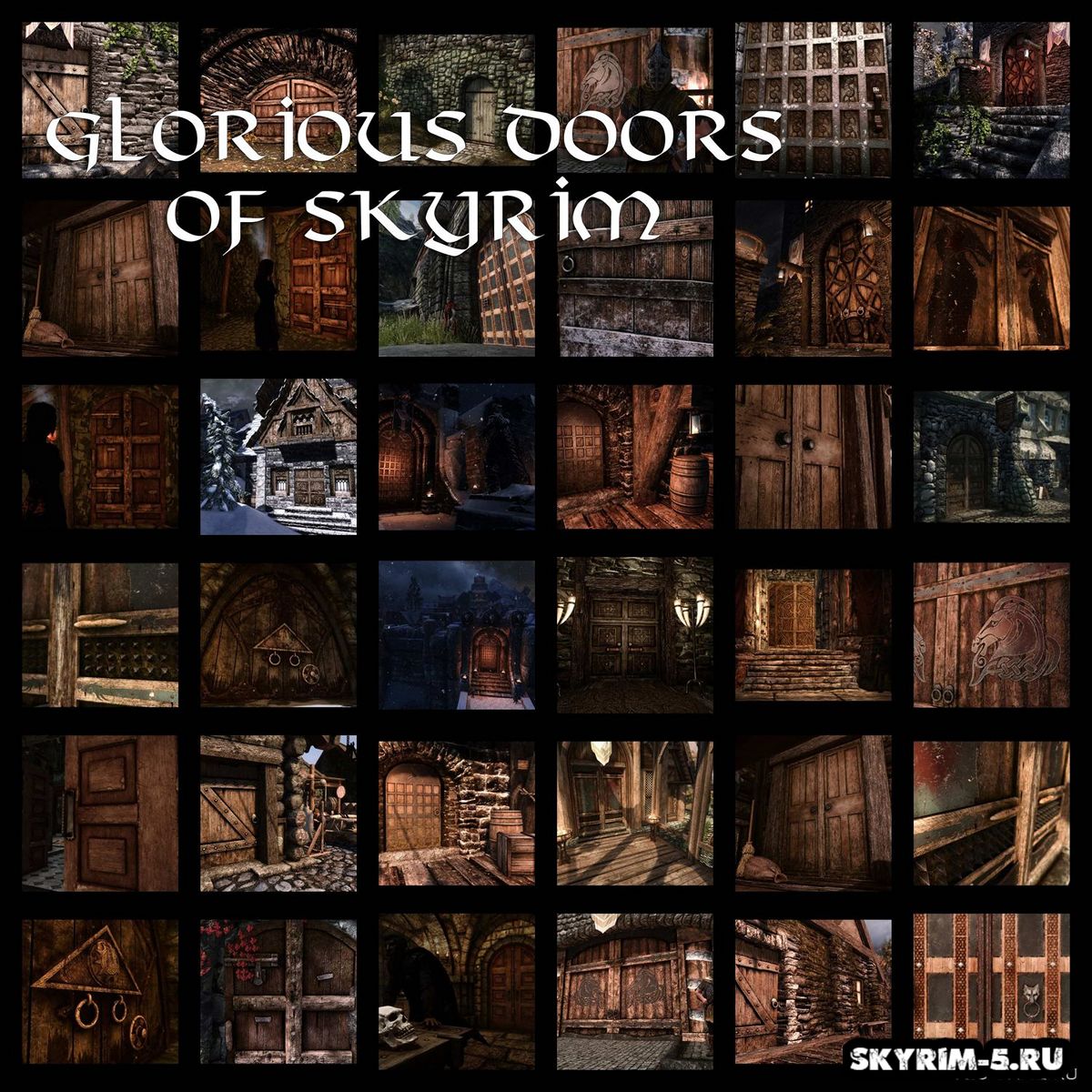 Glorious Doors of Skyrim - Переработка дверей