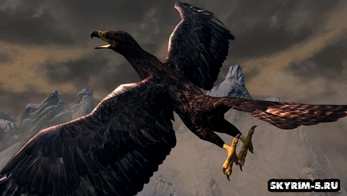 Гигантские орлы в Skyrim